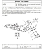 A9701505 - Sump Guard Kit - Tiger 800 XRX / XR / XC / XRT