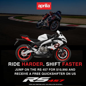 Aprilia RS 457 Free Quickshifter promotion