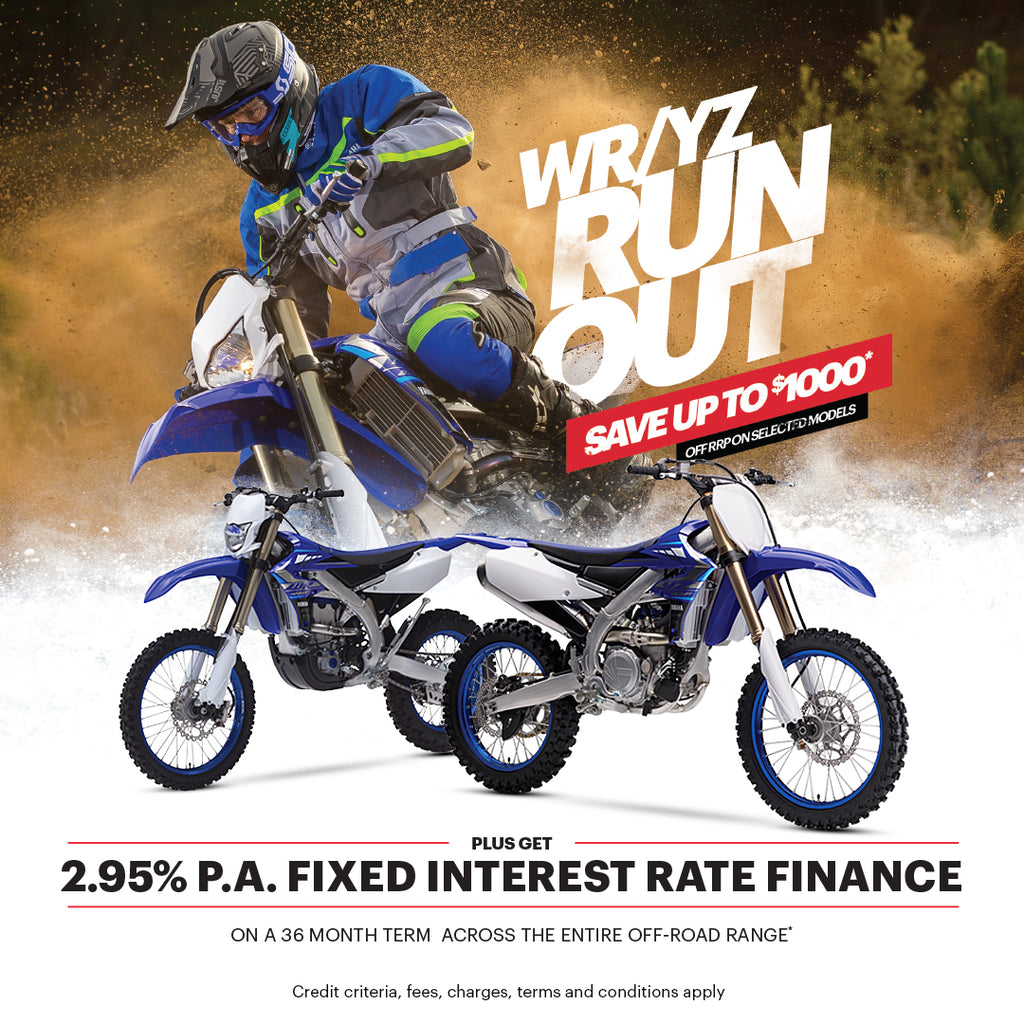 Yamaha YZ and WR 2020 Runout Sale