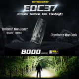 NITECORE EDC37 8000 LUMEN EDC TORCH
