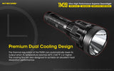 NITECORE TM39 5200 LUMEN LONG THROW RECHARGEABLE TORCH + ADAPTOR