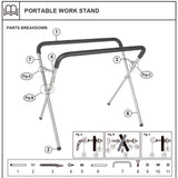 EDS AUTO PORTABLE WORK STAND SPARE RUBBER FOOT SINGLE