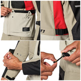 REV'IT! Convergent H2O Jacket - Sand/Red