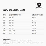 Size chart for REVIT Sand 4 H2O Jacket - Ladies