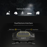 NITECORE HA11 240 LUMEN ULTRA LIGHTWEIGHT DUAL BEAM AA HEADLAMP TORCH