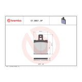 Brembo Prime Sinter Rear Brake Pads 07BB01SP