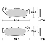 Brembo Upgrade Sinter Front Brake Pads 07BB04SX