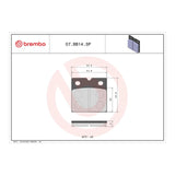 Brembo Prime Sinter Rear Brake Pads 07BB14SP
