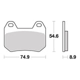 Brembo Prime Carbon Ceramic Rear Brake Pads 07BB2507