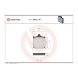 Brembo Xtra Sinter Front Brake Pads 07BB33SR