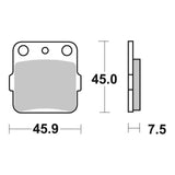 Brembo Upgrade Sinter Front Brake Pads 07HO32SX