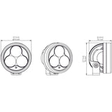 Denali D3 LED Driving Light - DataDim™ Technology - Single