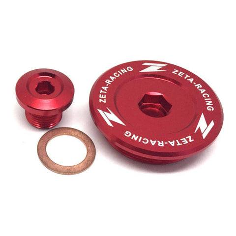 Zeta Engine Plugs Suzuki DRZ400S/SM '00- - Red