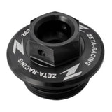 Zeta Oil Filler Plug Honda CR/CRF, Yamaha YZ/YZF/WRF, Kawasaki KLX - Black
