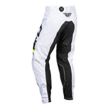 FLY Racing Kinetic Prix Pants - White / Black / Hi-Vis
