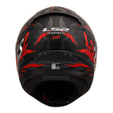 LS2 FF353 Rapid II Kaiju Helmets - Matte Black / Red / White 06