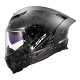 LS2 FF807 Dragon Forged Helmet - Gloss Carbon 06