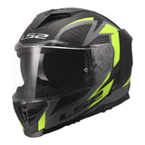 LS2 FF818 Storm III Dynamo Helmet - Black / Hi-Vis Yellow