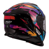 LS2 FF818 Storm III Kaos Helmet - Black / Purple