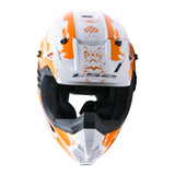 LS2 MX706J COZ Hyde Junior Helmet - Orange / White 06