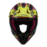 LS2 MX708 Fast II Gorilla Helmet - Purple / Hi-Vis Yellow 06
