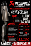 Akrapovic Titanium Full System for Yamaha MT-09