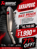YZ250F YZ250FX WR250 Akrapovic Complete Exhaust System S-Y2MET16-CIBNTA YAMAHA