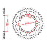 Sprocket Kit for Kawasaki KLR650 (2022–2024) - X-Ring Chain, 15/43