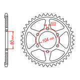 Sprocket Kit Kawasaki ZX9R '98-'01 (recommended) - 530ZXW 16/41