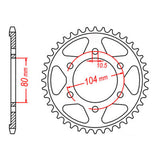 Sprocket Kit Kawasaki KLZ1000 Versys '15-'16 - GB525ZXW (Recomm) 15/43