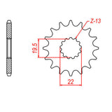 Sprocket Kit Suzuki GSF250 Bandit - 520XRE 13/49