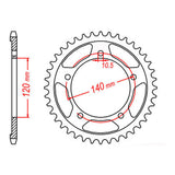 Sprocket Kit Suzuki SV1000S (recommended) - 530ZXW 17/40