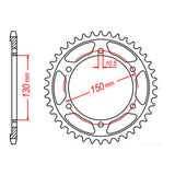Sprocket Kit Yamaha YZF1000 Thunderace 96-02 - 530XRE 17/46