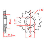 MTX 308 Steel Front Sprocket #520