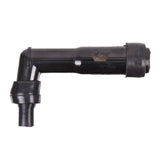 Whites Spark Plug Cap – Replaces XB05F – Long Right Angle – Black
