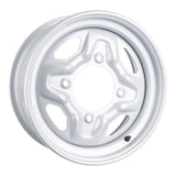 Whites ATV/UTV Steel Rim 14x6 Polaris Front 4/156 +40.2 - Silver