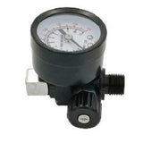 FORMULA AIR REGULATOR WITH PRESSURE GAUGE BLACK