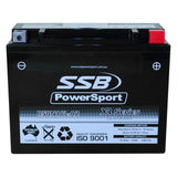 MOTORCYCLE AND POWERSPORTS BATTERY (Y50N18L-A2) AGM 12V 21AH CCA450 SSB HIGH PERFORMANCE