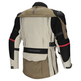 DriRider Vortex ADV 3 Jacket - KhakiStoneBlk back