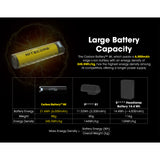 NITECORE LI-ION RECHARGEABLE USB C BATTERY 6000MAH 3.6V