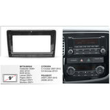 FITTING KIT 9" DASH MITSUBISHI ASX , RVR 2010 ON (BLACK)