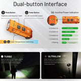 NITECORE TIP3 720 LUMEN KEYCHAIN TORCH CLASSIC ALLOY ORANGE