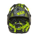 O'Neal Youth 1SRS VIBRANT Helmet - Black/Neon Yellow