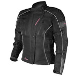 MOTODRY Sienna Ladies Jacket Black Magenta