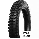 400-18 TL V308R Trial Vee Rubber Tyres - V18400V308R