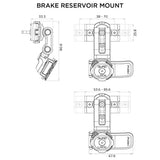 Scooter Motorcycle - Brake Reservoir Mount