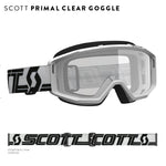 Primal Goggle Clear White/Blk Clear Lens