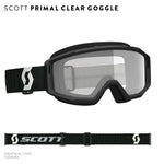 Primal Goggle Clear Black/Grey Clear Lens