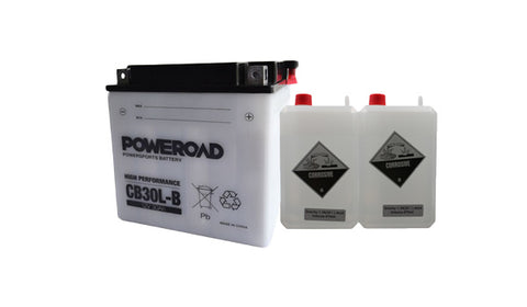 CYB30LB  Poweroad CB30L-B_battery (with acid pack)